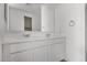 Bright bathroom with double vanity and large mirror at 9317 E Static Ave, Mesa, AZ 85212