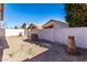 Landscaped backyard with gravel and block wall at 13859 N 91St Ln, Peoria, AZ 85381