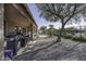 Outdoor grilling area with a large grill and a gravel backyard at 147 S Los Cielos Ln, Casa Grande, AZ 85194