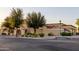 Community center side view, showing building and landscaping at 147 S Los Cielos Ln, Casa Grande, AZ 85194