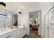 Spa-like bathroom with double vanity and a view at 15577 S 181St Ln, Goodyear, AZ 85338