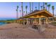 Lakeside gazebo with benches and picnic tables at 18187 W Wind Song Ave, Goodyear, AZ 85338