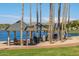 Lakeside gazebos with picnic tables in a park setting at 18187 W Wind Song Ave, Goodyear, AZ 85338