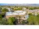 Aerial view showcasing house, pool, and desert landscaping at 19007 E Lazo Ct, Rio Verde, AZ 85263