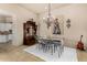 Elegant dining room with chandelier and ornate furniture at 19007 E Lazo Ct, Rio Verde, AZ 85263