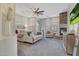 Relaxing main bedroom with a fireplace and sitting area at 20882 W Eastview Way, Buckeye, AZ 85396