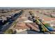 Aerial view of the property, showing the house, backyard, and neighborhood context at 21160 E Cattle Dr, Queen Creek, AZ 85142