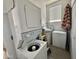 Stackable washer and dryer in a small laundry room at 2358 S Pomo Ave, Apache Junction, AZ 85119