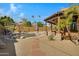 Stone pathway leads to a kidney-shaped pool and covered patio at 2731 E Laurel Ln, Phoenix, AZ 85028