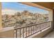 Private balcony showcasing a breathtaking view of desert landscape at 28990 N White Feather Ln # 130, Scottsdale, AZ 85262