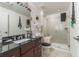 Well-appointed bathroom with a walk-in shower, modern fixtures, and stylish vanity at 310 S 4Th St # 2202, Phoenix, AZ 85004