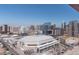 Picturesque downtown view showcasing the arena, high-rise office buildings, and clear blue skies in the background at 310 S 4Th St # 2202, Phoenix, AZ 85004