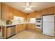 Kitchen with wood cabinets and double oven at 3249 W Maryland Ave, Phoenix, AZ 85017