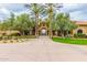 Grand entrance to the community with landscaping at 4332 E Vallejo Ct, Gilbert, AZ 85298