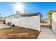 Spacious backyard with gravel area and white fence at 4608 N 12Th Pl, Phoenix, AZ 85014