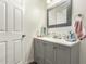 Clean bathroom with a vanity, mirror, and fresh towels at 4608 N 12Th Pl, Phoenix, AZ 85014