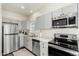 Modern kitchen with stainless steel appliances at 4608 N 12Th Pl, Phoenix, AZ 85014