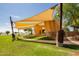 Covered pavilion with shade sails, perfect for gatherings at 5622 S Tobin Ave, Mesa, AZ 85212