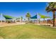 Large playground area with shade structures and play equipment at 5622 S Tobin Ave, Mesa, AZ 85212