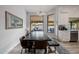 Farmhouse style dining room with large windows at 6131 E Kings Ave, Scottsdale, AZ 85254