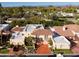 Aerial view of a luxury home community with Spanish-style architecture at 7500 E Mccormick Pkwy # 78, Scottsdale, AZ 85258