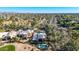 Aerial view of a home overlooking green landscape, highlighting its prime location and neighborhood at 7878 E Gainey Ranch Rd # 41, Scottsdale, AZ 85258