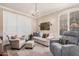 Cozy living room features a large closet, seating, and window shutters for a relaxing atmosphere at 7878 E Gainey Ranch Rd # 41, Scottsdale, AZ 85258