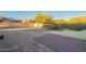 Brick patio area in backyard with desert landscape beyond at 831 N Arroya Rd, Apache Junction, AZ 85119