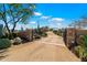 Private gated entrance to the property at 8375 E Via Dona Rd, Scottsdale, AZ 85266