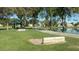 Relaxing lakeside walking path with benches at 844 W Wagner Dr, Gilbert, AZ 85233