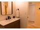 Modern bathroom with updated vanity and fixtures at 8520 W Palm Ln # 1049, Phoenix, AZ 85037