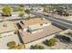 Aerial view showcasing the home's backyard and surrounding landscape at 10301 W Cheryl Dr, Sun City, AZ 85351