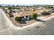 Aerial view showcasing the home's curb appeal and neighborhood setting at 10301 W Cheryl Dr, Sun City, AZ 85351