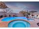 Stunning pool and spa with plenty of lounge chairs at 10496 W Cottontail Ln, Peoria, AZ 85383