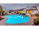 Beautiful pool and spa area with plenty of seating at 10496 W Cottontail Ln, Peoria, AZ 85383