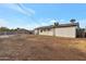 Spacious backyard featuring a pool and a view of the house at 11411 E Crescent Ave, Mesa, AZ 85208