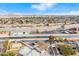 Aerial view of house near canal, highway, and city skyline at 1152 W Greenway Dr, Tempe, AZ 85282