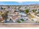 Aerial view showcasing a renovated home, expansive backyard, and artificial turf at 1152 W Greenway Dr, Tempe, AZ 85282