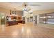 Open living room with high ceilings and tile flooring at 1157 E Liberty Ln, Gilbert, AZ 85296