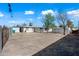 Large backyard with storage shed and gated entry at 1231 E Vine Ave, Mesa, AZ 85204