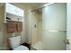 Simple bathroom with shower/tub combo and updated vanity at 12323 W Tigerseye Dr, Sun City West, AZ 85375