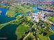 Lakeside golf course community aerial view at 1942 W Peninsula Cir, Chandler, AZ 85248