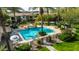 Resort-style pool and spa with surrounding patio and seating at 21320 N 56Th St # 2001, Phoenix, AZ 85054