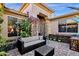 Relaxing courtyard with seating area, creating a private outdoor oasis at 21893 N 78Th St, Scottsdale, AZ 85255