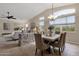 Spacious dining room with large windows and high ceilings at 21893 N 78Th St, Scottsdale, AZ 85255