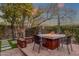 Cozy patio area with fire pit and seating at 21893 N 78Th St, Scottsdale, AZ 85255