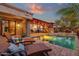 Stunning pool and patio with outdoor seating at 21893 N 78Th St, Scottsdale, AZ 85255