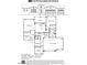 Detailed floor plan showcasing the layout of a three-bedroom home with a three-car garage at 21916 W Duane Ln, Wittmann, AZ 85361