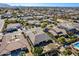 Aerial view showing the home's location in a quiet neighborhood at 2952 E Warbler Rd, Gilbert, AZ 85297