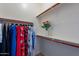 Spacious closet with ample hanging space and shelving at 2952 E Warbler Rd, Gilbert, AZ 85297